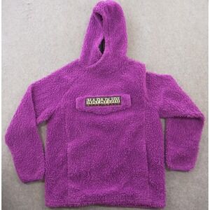 Napapijri Geographic Hoodie Adult Large Purple Telve Fleece Pullover Hooded